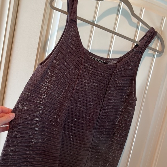 PERUVIAN connection dark chocolate brown tank tunic beautiful boho neutral LG - Picture 10 of 17